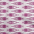 thumbnail image 1 of oneOone Velvet Purple Fabric Asian Block Fish Sewing Craft Projects Fabric Prints By Yard 58 Inch Wide, 1 of 4