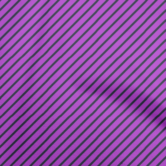 oneOone Velvet Purple Fabric Stripes Fabric For Sewing Printed Craft Fabric By The Yard 58 Inch Wide