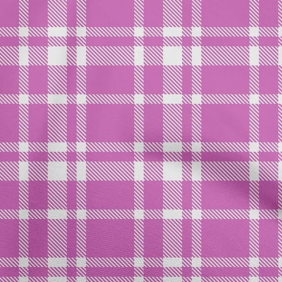 oneOone Velvet Purple Fabric Tartan Sewing Material Print Fabric By The Yard 58 Inch Wide-5159
