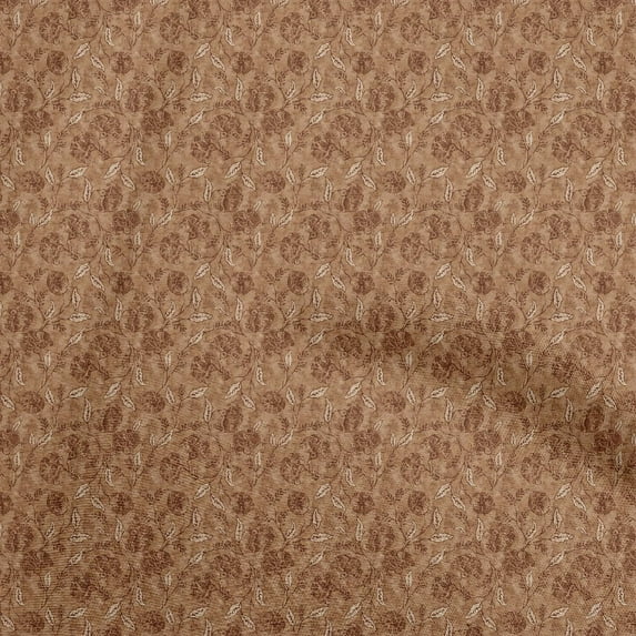 oneOone Velvet Rust Brown Fabric Batik Dress Material Fabric Print Fabric By The Yard 58 Inch Wide