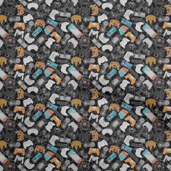 oneOone Velvet Rust Brown Fabric Kids Game Craft Projects Decor Fabric Printed By The Yard 58 Inch Wide