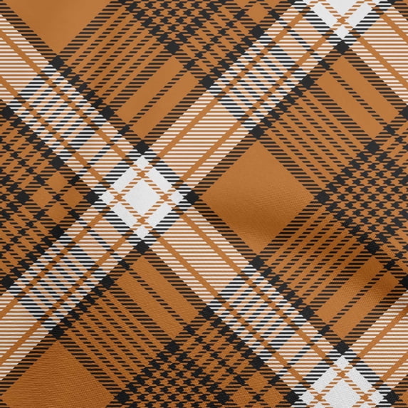 oneOone Velvet Rust Brown Fabric Tartan Sewing Fabric By The Yard Printed Diy Clothing Sewing Supplies 58 Inch Wide