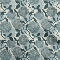 oneOone Velvet Turquoise Blue Fabric Floral Retro Diy Clothing Quilting Fabric Print Fabric By Yard 58 Inch Wide