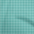thumbnail image 1 of oneOone Velvet Turquoise Blue Fabric Houndstooth Sewing Material Print Fabric By The Yard 58 Inch Wide, 1 of 4