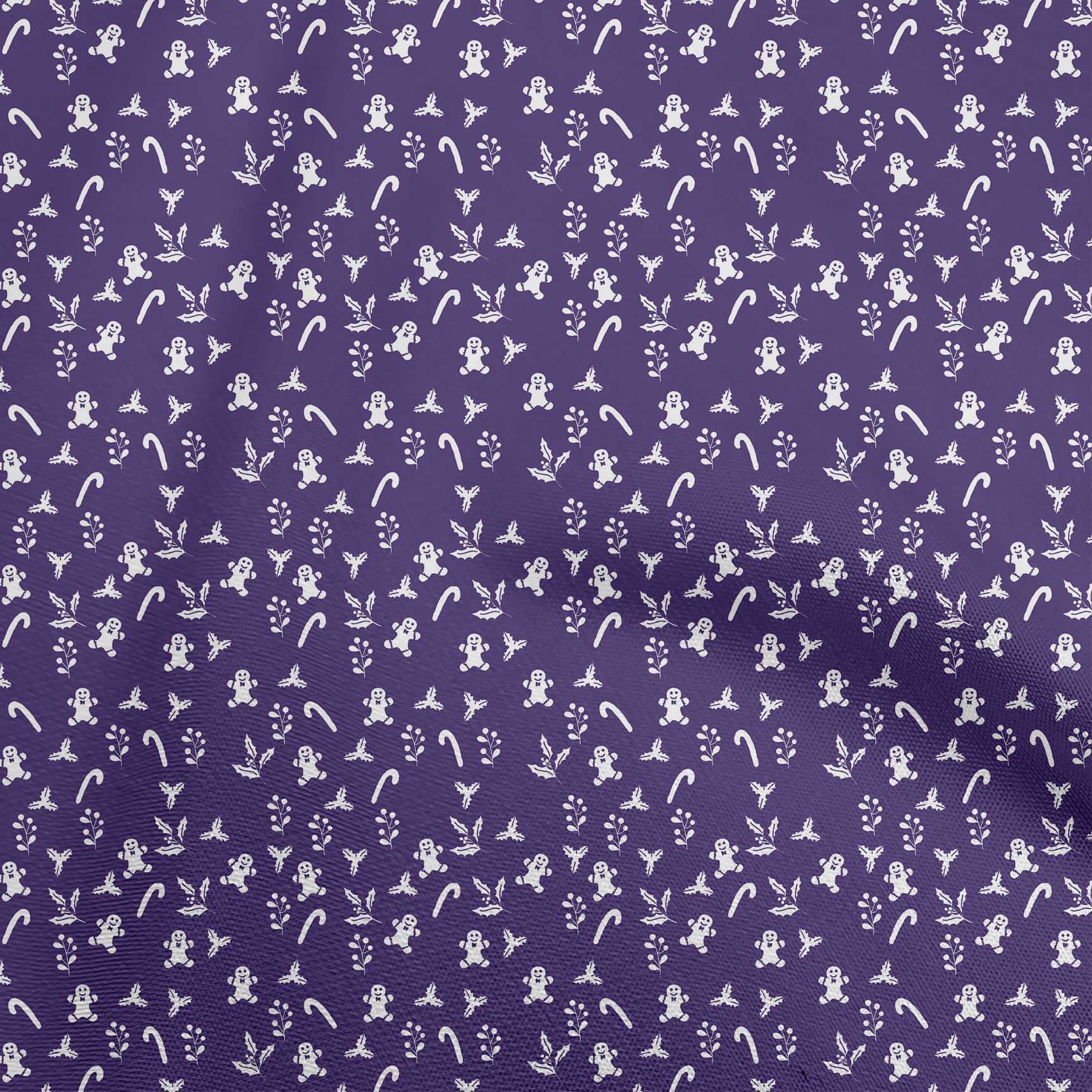 oneOone Velvet Violet Fabric Christmas Craft Projects Decor Fabric Printed By The Yard 58 Inch Wide