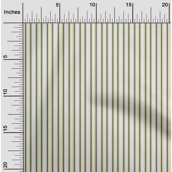 oneOone Velvet White Fabric Stripes Sewing Material Print Fabric By The Yard 58 Inch Wide
