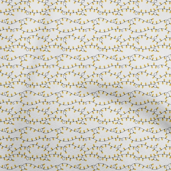 oneOone Velvet Yellow Fabric Christmas Diy Clothing Quilting Fabric Print Fabric By Yard 58 Inch Wide