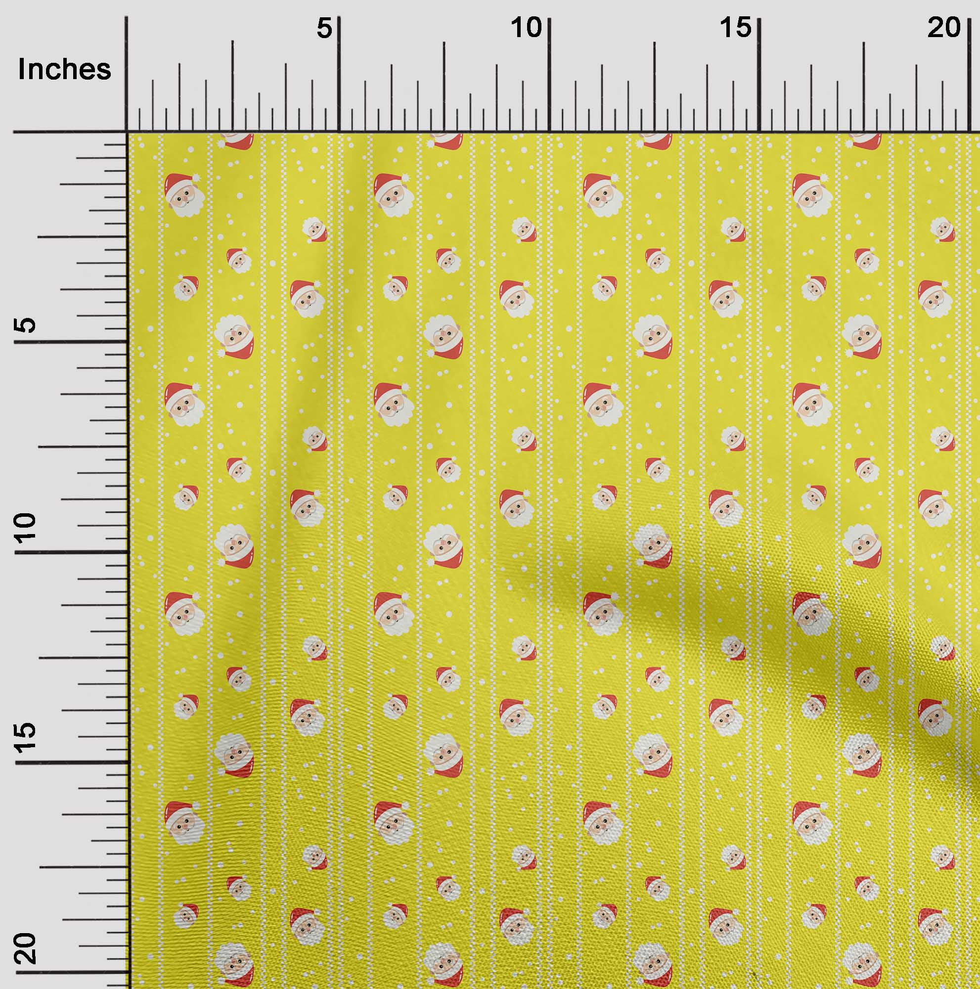 oneOone Velvet Yellow Fabric Merry Christmas Dress Material Fabric Print Fabric By The Yard 58 Inch Wide