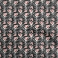 thumbnail image 1 of oneOone Viscose Chiffon Black Fabric Sports Craft Projects Decor Fabric Printed By The Yard 42 Inch Wide, 1 of 5