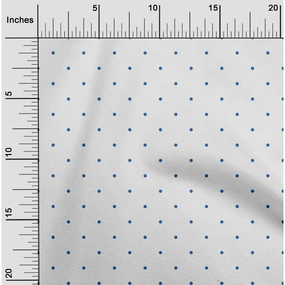 oneOone Viscose Chiffon Blue Fabric Polka Dots Dots Diy Clothing Quilting Fabric Print Fabric By Yard 42 Inch Wide