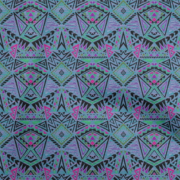 oneOone Viscose Chiffon Bluish Violet Fabric African Quilting Supplies Print Sewing Fabric By The Yard 42 Inch Wide
