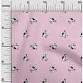 thumbnail image 1 of oneOone Viscose Chiffon Blush Pink Fabric Cat Dress Material Fabric Print Fabric By The Yard 42 Inch Wide, 1 of 4