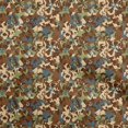 thumbnail image 1 of oneOone Viscose Chiffon Brown Fabric Abstract Sewing Craft Projects Fabric Prints By Yard 42 Inch Wide, 1 of 5