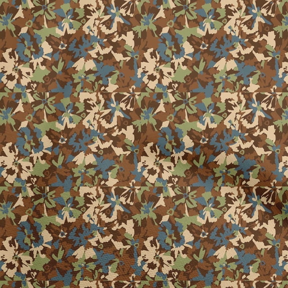 oneOone Viscose Chiffon Brown Fabric Abstract Sewing Craft Projects Fabric Prints By Yard 42 Inch Wide