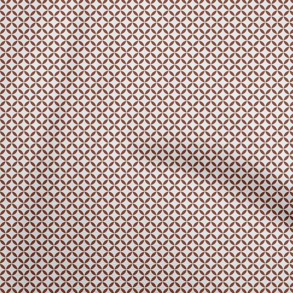 oneOone Viscose Chiffon Brown Fabric Geometric Sewing Material Print Fabric By The Yard 42 Inch Wide