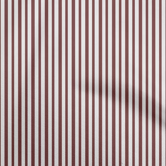 oneOone Viscose Chiffon Brown Fabric Stripes Craft Projects Decor Fabric Printed By The Yard 42 Inch Wide