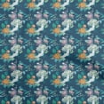 thumbnail image 1 of oneOone Viscose Chiffon Dark Blue Fabric Asian Japanese Floral Dress Material Fabric Print Fabric By The Yard 42 Inch Wide, 1 of 4