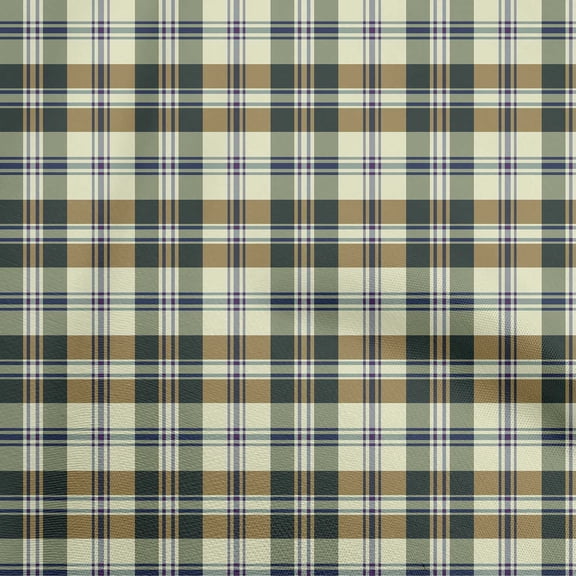 oneOone Viscose Chiffon Dark Green Fabric Check Dress Material Fabric Print Fabric By The Yard 42 Inch Wide