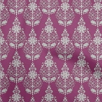 oneOone Viscose Chiffon Dark Magenta Fabric Block Sewing Material Print Fabric By The Yard 42 Inch Wide-UY