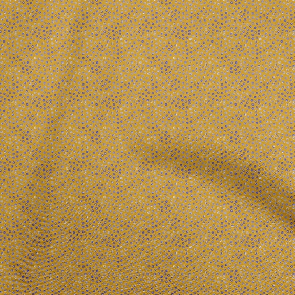 oneOone Viscose Chiffon Dark Mustard Fabric Dot Sewing Fabric By The Yard Printed Diy Clothing Sewing Supplies 42 Inch Wide