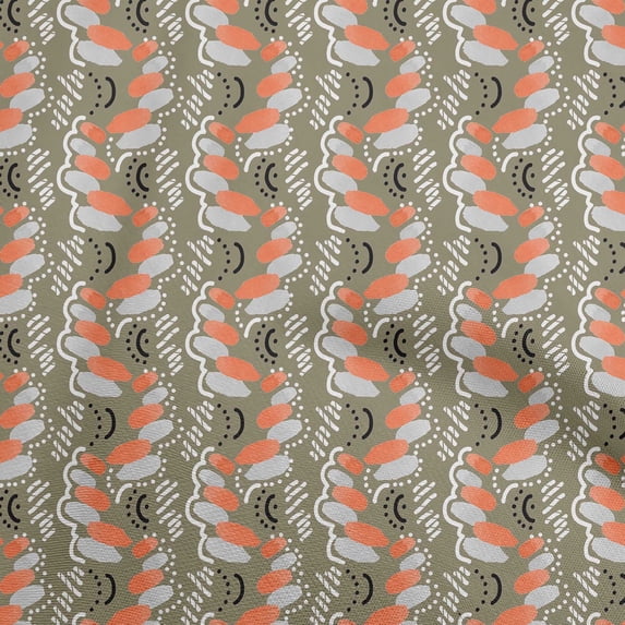 oneOone Viscose Chiffon Dusty Green Fabric Abstracts Craft Projects Decor Fabric Printed By The Yard 42 Inch Wide