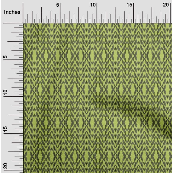 oneOone Viscose Chiffon Fabric Chevron Ikat Print Fabric By Yard 42 Inch Wide