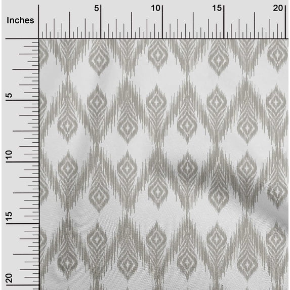 oneOone Viscose Chiffon Fabric Chevron Ikat Print Fabric By Yard 42 Inch Wide