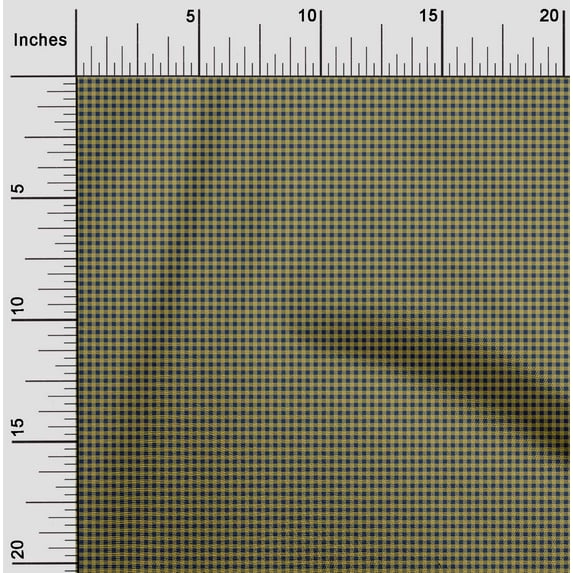 oneOone Viscose Chiffon Fabric Gingham Check Print Sewing Fabric BTY 42 Inch Wide