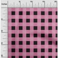 thumbnail image 1 of oneOone Viscose Chiffon Fabric Gingham Check Printed Craft Fabric BTY 42 Inch Wide, 1 of 4