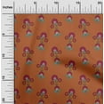 thumbnail image 1 of oneOone Viscose Chiffon Fabric Leaves & Floral Block Printed Craft Fabric BTY 42 Inch Wide, 1 of 4