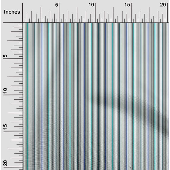 oneOone Viscose Chiffon Fabric Multicolor Stripe Print Fabric By Yard 42 Inch Wide