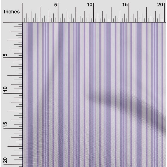 oneOone Viscose Chiffon Fabric Multicolor Stripe Print Fabric By Yard 42 Inch Wide
