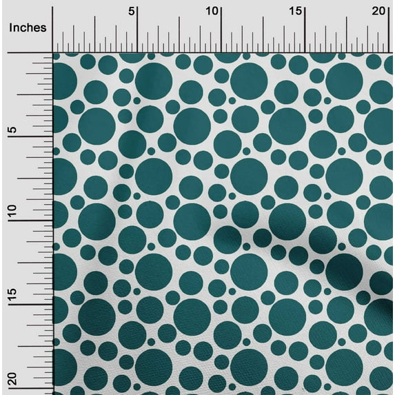 oneOone Viscose Chiffon Fabric Polka Dots Decor Fabric Printed BTY 42 Inch Wide