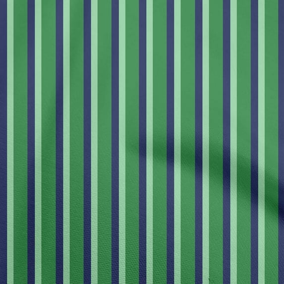 oneOone Viscose Chiffon Forest Green Fabric Stripes Craft Projects Decor Fabric Printed By The Yard 42 Inch Wide