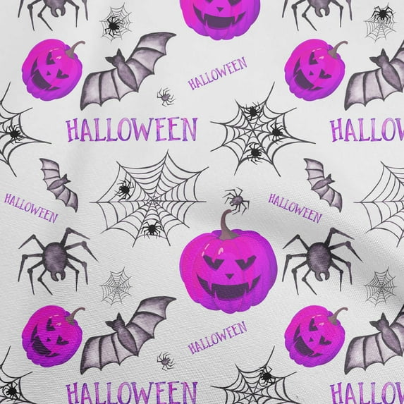 oneOone Viscose Chiffon Fuschia Pink Fabric Halloween Diy Clothing Quilting Fabric Print Fabric By Yard 42 Inch Wide