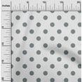 thumbnail image 1 of oneOone Viscose Chiffon Gray Fabric Polka Dots Dots Craft Projects Decor Fabric Printed By The Yard 42 Inch Wide, 1 of 4