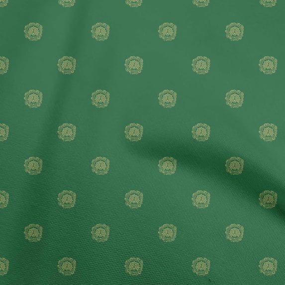 oneOone Viscose Chiffon Green Fabric Block Diy Clothing Quilting Fabric Print Fabric By Yard 42 Inch Wide
