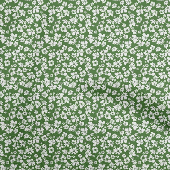oneOone Viscose Chiffon Green Fabric Floral Sewing Craft Projects Fabric Prints By Yard 42 Inch Wide