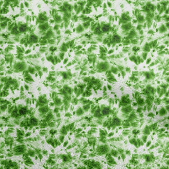 oneOone Viscose Chiffon Green Fabric Tie Dye Fabric For Sewing Printed Craft Fabric By The Yard 42 Inch Wide