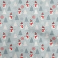 thumbnail image 1 of oneOone Viscose Chiffon Light Gray Fabric Christmas Winter Theme Craft Projects Decor Fabric Printed By The Yard 42 Inch Wide, 1 of 6