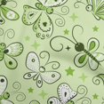 thumbnail image 1 of oneOone Viscose Chiffon Light Green Fabric Butterflies Sewing Craft Projects Fabric Prints By Yard 42 Inch Wide-JV, 1 of 6