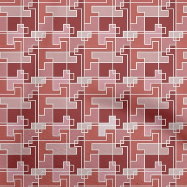 oneOone Viscose Chiffon Maroon Fabric Abstracts Sewing Fabric By The Yard Printed Diy Clothing Sewing Supplies 42 Inch Wide