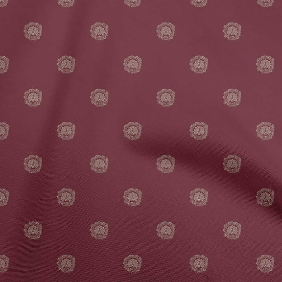 oneOone Viscose Chiffon Maroon Fabric Block Sewing Craft Projects Fabric Prints By Yard 42 Inch Wide