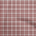 thumbnail image 1 of oneOone Viscose Chiffon Maroon Fabric Check Sewing Craft Projects Fabric Prints By Yard 42 Inch Wide, 1 of 4