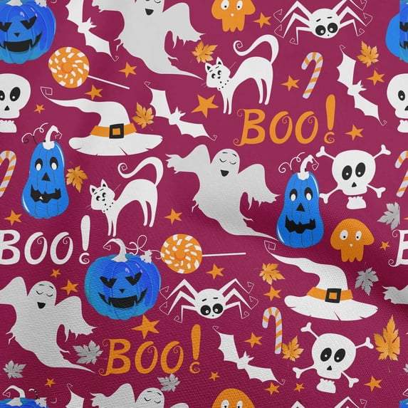 oneOone Viscose Chiffon Maroon Fabric Halloween Diy Clothing Quilting Fabric Print Fabric By Yard 42 Inch Wide
