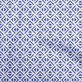 thumbnail image 1 of oneOone Viscose Chiffon Medium Blue Fabric Geometric Triangle Craft Projects Decor Fabric Printed By The Yard 42 Inch Wide, 1 of 4