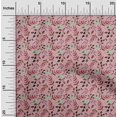 thumbnail image 1 of oneOone Viscose Chiffon Medium Pink Fabric Florals Sewing Fabric By The Yard Printed Diy Clothing Sewing Supplies 42 Inch Wide-FNW, 1 of 4