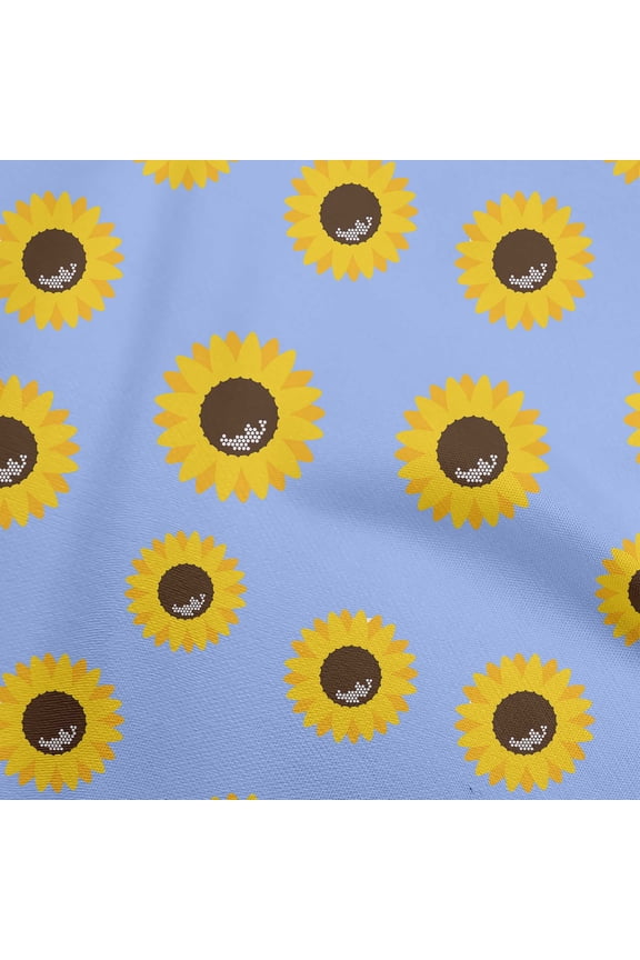 Viscose Chiffon Medium Purple Fabric Floral Sunflower Silhouette Quilting Supplies Print Sewing Fabric By The Yard 42 Inch Wide