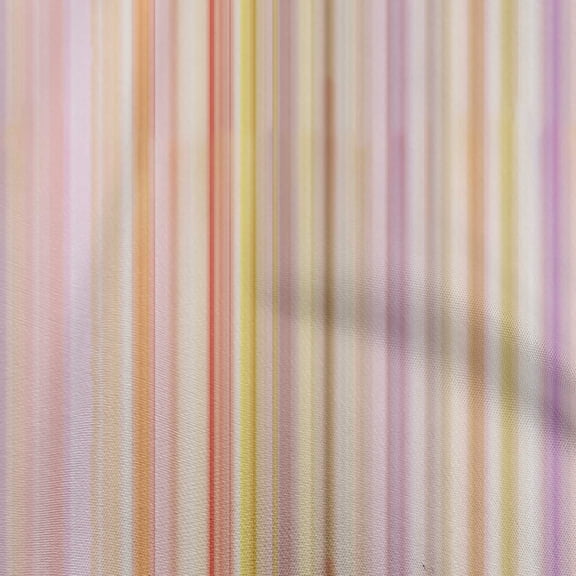 oneOone Viscose Chiffon Multicolor Fabric Stripes Sewing Craft Projects Fabric Prints By Yard 42 Inch Wide