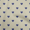 thumbnail image 1 of oneOone Viscose Chiffon Off White Fabric Hearts Sewing Craft Projects Fabric Prints By Yard 42 Inch Wide, 1 of 6